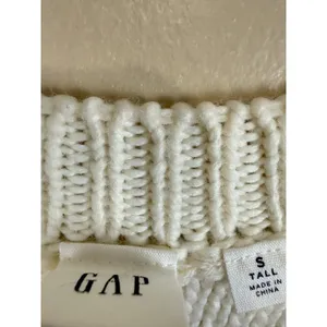GAP Women’s Chunky Cable Pointelle Popcorn Knit Crewneck Sweater Size S Tall thumbnail 9