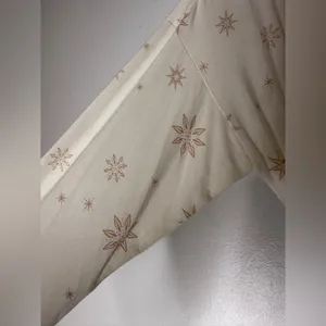 Soma White‎ Tan Star Robe Size Medium thumbnail 4