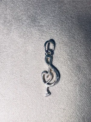 Sterling Silver Musical Notes & heart charms set of 3 thumbnail 6