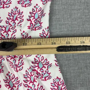 J McLaughlin Dress Womens XS Pink Floral Square Neck Fit Flare Jersey Casual thumbnail 6
