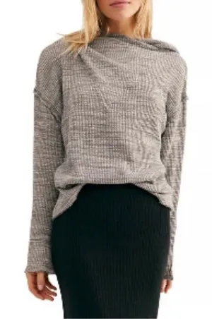 Free People Beach Women's Erica‎ Hoodie Gray Sz M thumbnail 1