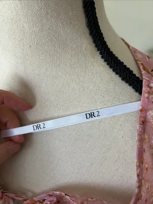 Anthropologie DR pink boho babydoll cottage western floral ruffle tie front top blouse S M thumbnail 9