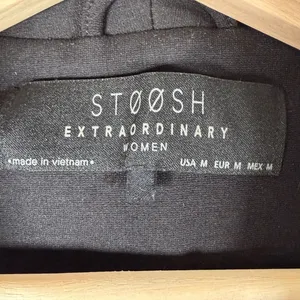 STOOSH Black Tailored Blazer Womens‎ Medium Open Front Career Work Jacket thumbnail 3