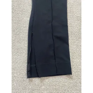 Anthropologie Dress Pants Black Knit Straight Leg Stretch Pull-On Women's XL 26" thumbnail 13