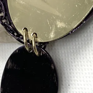 Vintage 1990s Bill Blass Copper Chain Necklace Pendant Adjustable 17'' - 20''‎ thumbnail 5
