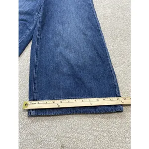Free People We The Free Rambler Denim Wide Leg Overalls Jumpsuit Size 4W thumbnail 14