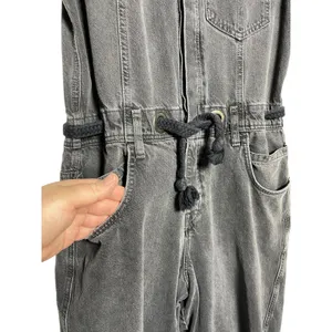 FREE PEOPLE x WE THE FREE Boho Black Wash Edison Wide Leg Jumpsuit thumbnail 4