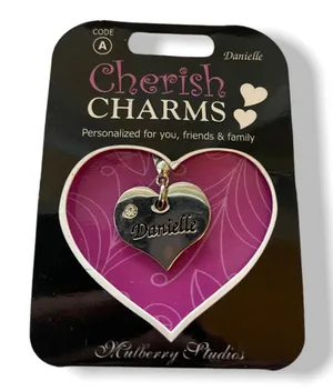 Cherish Charms‎ DANIELLE Name Bracelet Charm Silvertone Silver Tone NEW thumbnail 1