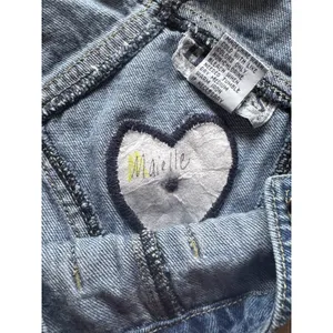 Haiks Country Patch Work Denim Overalls Blue Size Women I think Medium VTG READ thumbnail 6