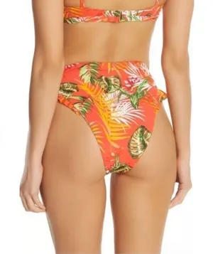 NEW DOLCE VITA BIKINI swim BOTTOM red orange NWT thumbnail 1