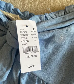LA Hearts Blue Ruffle Trim Top thumbnail 5