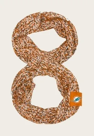 𝅺Miami Dolphins infinity scarf NEW Orange thumbnail 1