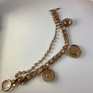 Guess gold Tone Charm Bracelet thumbnail 5