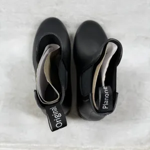 Planone Womens Chelsea Rain Boots Black Rubber Waterproof Ankle Lug Sole 37 US 7 thumbnail 7