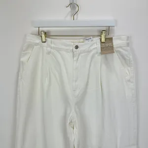 Madewell The Harlow Wide Leg Jean Airy Denim Baggy White High Waist US 31 NWT thumbnail 7