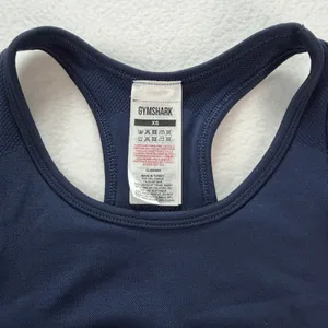 Gymshark‎ Flex Seamless Sports Bra Navy Blue Teal Racerback Womens XS Workout thumbnail 2