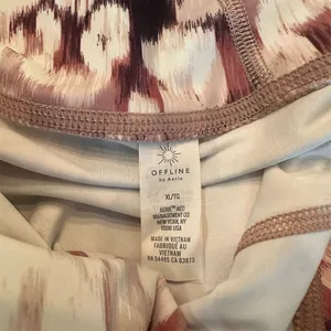 OFFLINE by Aerie High Rise Crossover Leggings Abstract Multicolor XL thumbnail 8