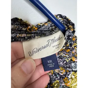 Universal Threads Maxi Dress Womens XXL Multicolor Excellent Floral Tiered Pocket thumbnail 2