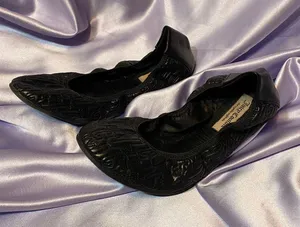 Black Thea Quilted Ballet Flats thumbnail 2
