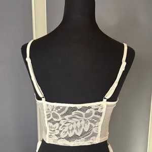 White Lace Women's 2 Piece Sexy Bodycon Set **Size L fits like a MEDIUM NWOT thumbnail 4