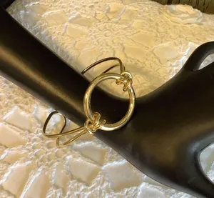 Trendy Gold Tone Bangle thumbnail 1