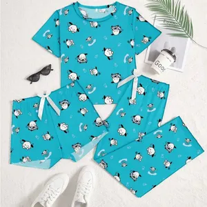 Sanrio 3 Pc. Woman’s Blue Cartoon Pajamas Size extra large thumbnail 1