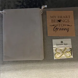 Gold Toned, Stainless Steel Twist Hoop Earrings - Elegant Women's Jewelry thumbnail 4