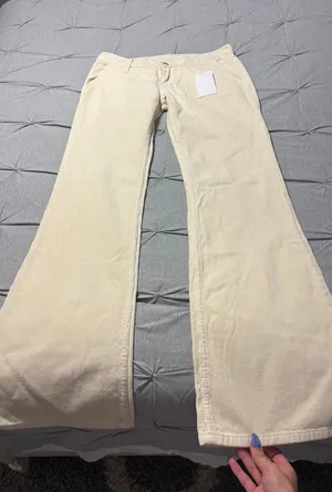 Brandy Melville velvet bell bottom jeans thumbnail 1