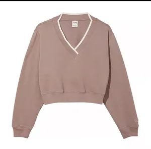 PINK - Victoria's Secret V-Neck Tan Sweater thumbnail 1