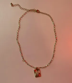 Handmade gold pendant necklace thumbnail 3