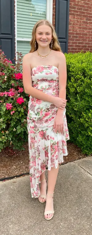 Dillards Floral Formal Dress thumbnail 1