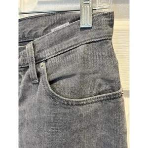 Everlane The 90s Cheeky Jean Organic Cotton Grey Washed‎ Crop Size 27 High Rise thumbnail 2