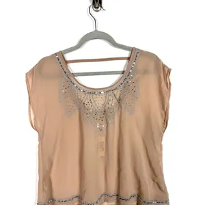 Decree‎ sequin sheer blouse NWT thumbnail 2
