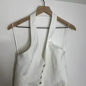 Amanda Uprichard Isadore Romper Linen White Womens XL Revolve thumbnail 8