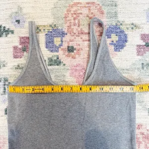 Lululemon Womens Mudra Gray Tank Top Size 4 Ribbed Stretchy Athleisure Casual thumbnail 4