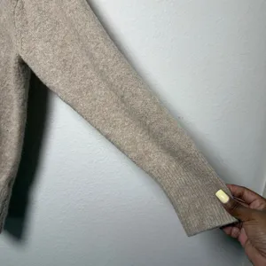 J.Crew Women Wool Alpaca Merino Sweater XS Tan Beige Crewneck Oversized Academia thumbnail 9