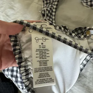 🛎️ Clearance Jessica Simpson Black&White Bikini Top(Medium) and Bottom(Small) thumbnail 5