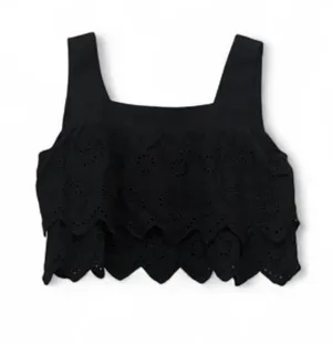 Zara Black Crop Top 🖤 thumbnail 1