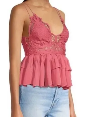 Free People intimacy Adella Cami in Sweet Red thumbnail 1