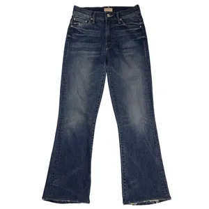 MOTHER Denim The Insider Crop Jeans Double Trouble Wash Mid Rise Size 25 thumbnail 2