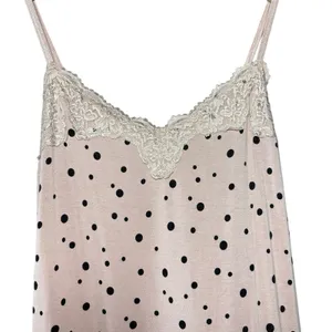 Y2K Lane Bryant Lace Cami Pink Polka Dot Tank Plus 14/16‎ Coquette Soft Girl Top thumbnail 4