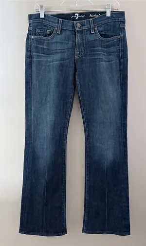 7 For All Mankind Bootcut Jeans Size 29 Dark Wash Stretch Denim thumbnail 1