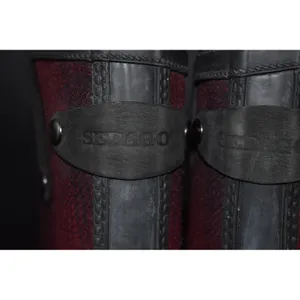 Woolrich Sebago Plaid Rain Boots Womens Red Black Buffalo Check Rubber Tall Sz10 thumbnail 6