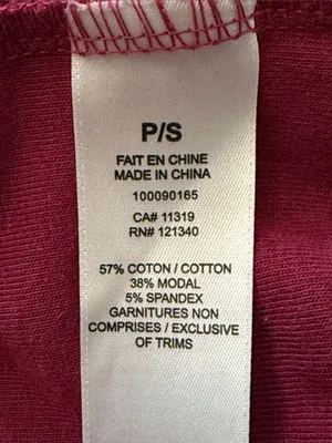Garage Size Small Women's Burgundy Spaghetti Strap Tank Top thumbnail 6