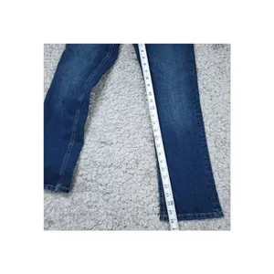 Zara Jeans Cropped Low Rise Flare Dark Wash Blue Stretch Slim Fit Women's Size 2 thumbnail 7