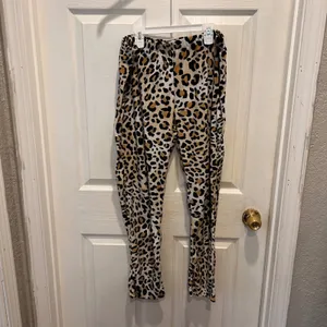 Joyspun Womens Leopard‎ Print Lounge Set Long Sleeve Top Pants Sleepwear Large thumbnail 8