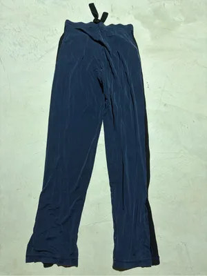 Summersalt Navy Drawstring lounge Pants with Black Side Stripe XS thumbnail 4