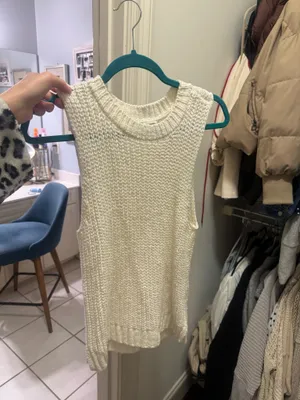 Abercrombie White Knit Tank thumbnail 4