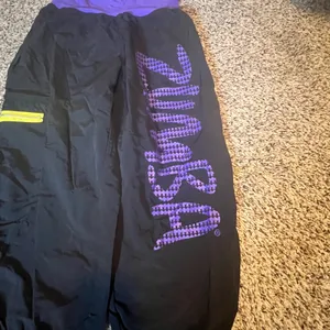 Zumba Fitness Womens Medium Cargo Jogger Pants Black Purple High Waist Dance M‎ thumbnail 2