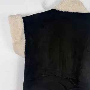 NWT Central Park West Alwyn Vest Faux Suede Sherpa Black Size Small S NEW thumbnail 9